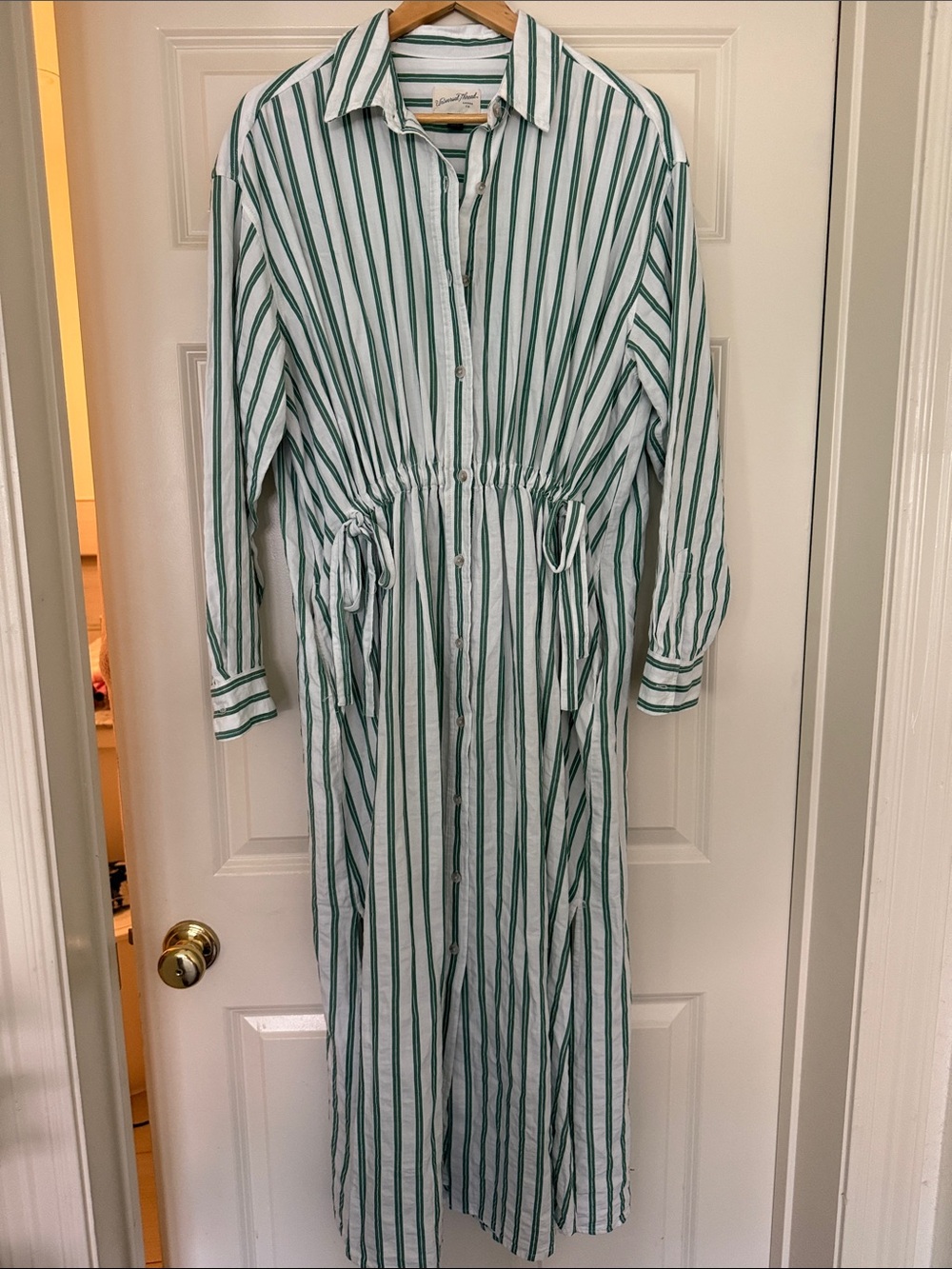 Universal thread green stripe dress